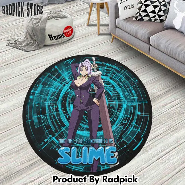 Shion round rug custom that time i got reincarnated as a slime anime circle carpet  rp0000430